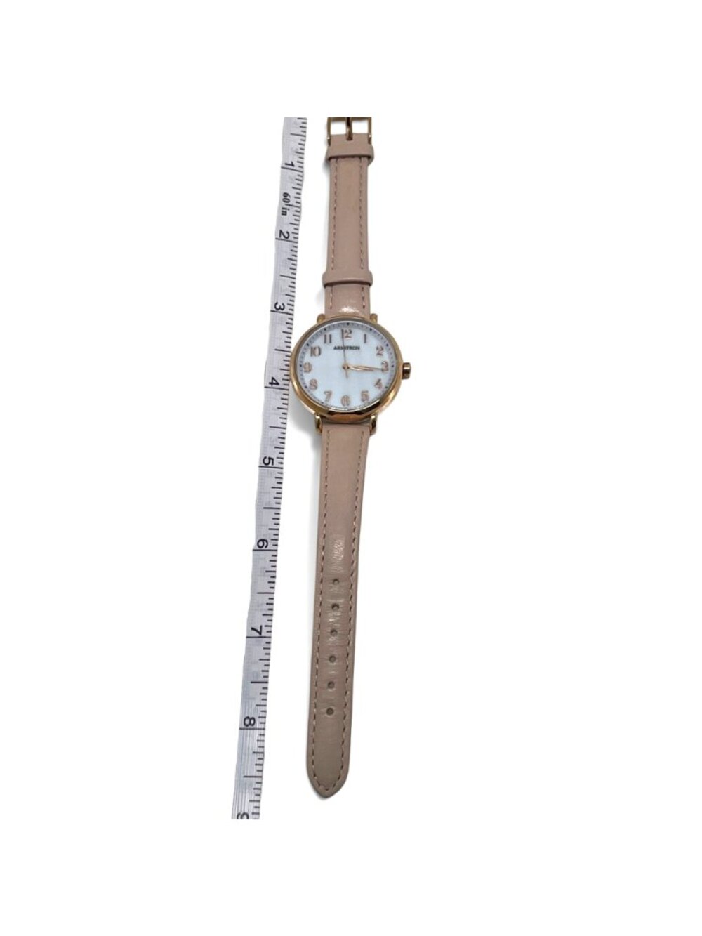 Armitron Womens Rose Gold Watch With Leather Strap Mother of Pearl Dial - Picture 7 of 7